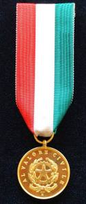 Italy - Medaglia d'oro al Valore Civile